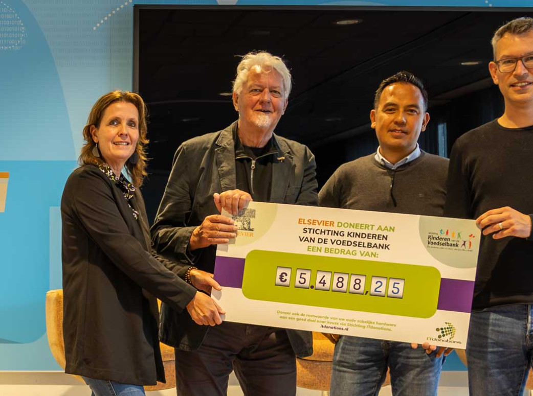 Elsevier doneert restwaarde laptops aan Kinderen van de Voedselbank